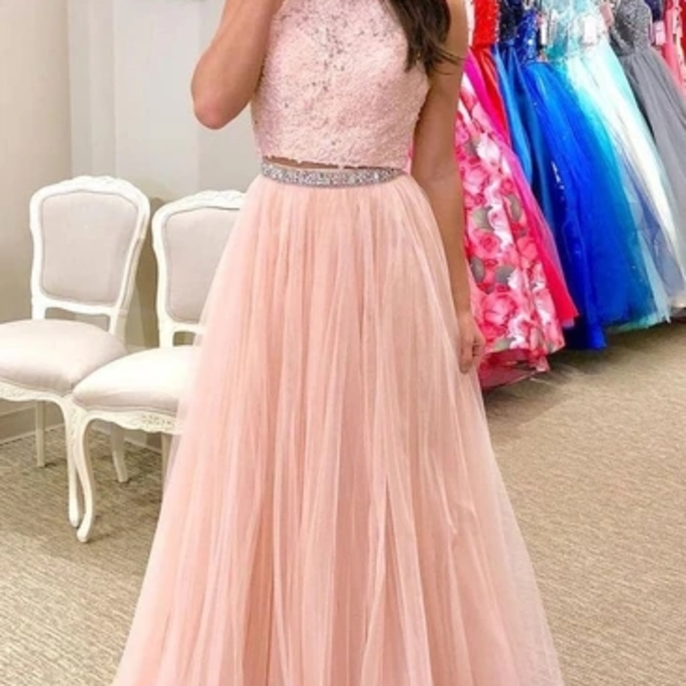 Sweet Rose Blush Tulle Evening/Prom Skirt Set
